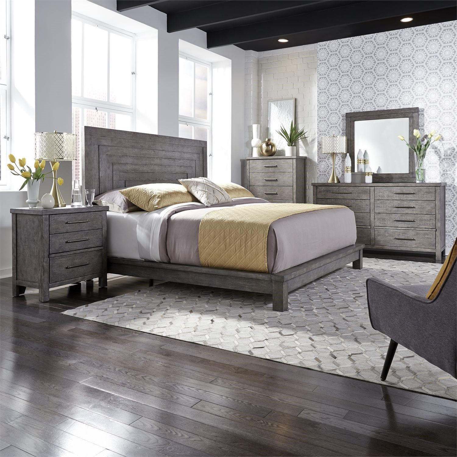 Liberty Furniture Modern Farmhouse 406BRQPLDMCN Queen Bedroom Group
